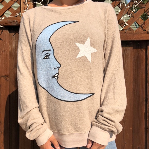 Wildfox Sweaters - Wildfox Moon & Star Pullover
